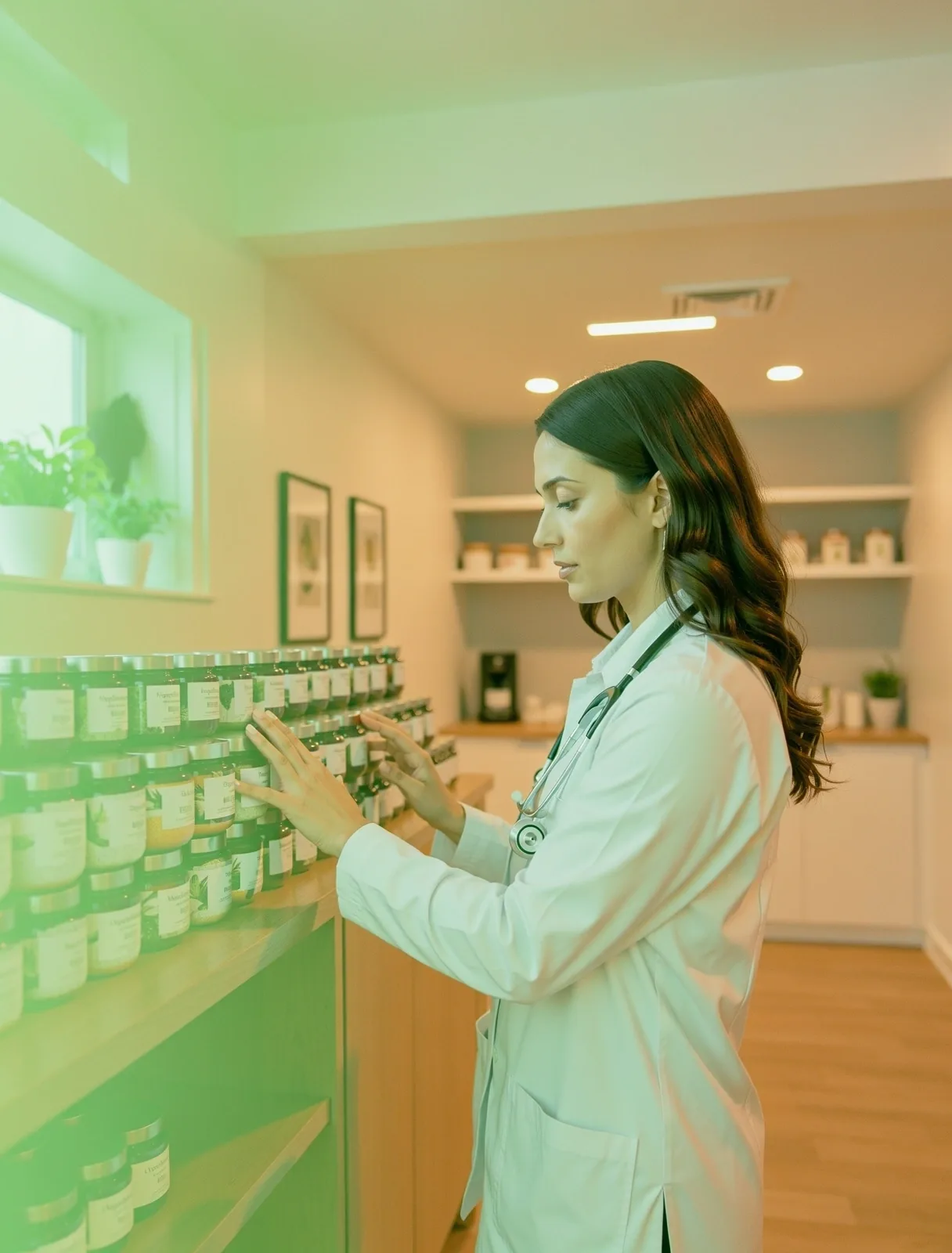 Our Lead Nutritionist in a clinical botanical setting